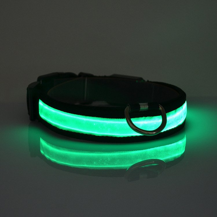 ๐ Livyโs Night Glow Safety Collar ๐๐ถ LED Light-Up Collar for Dogs