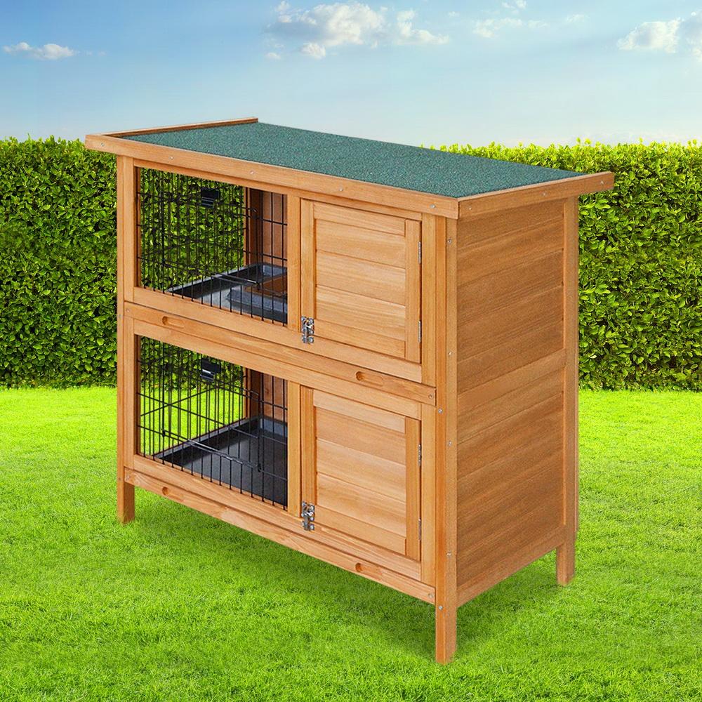 i.Pet Rabbit Hutch Chicken Coop 91.5cm x 45cm x 82cm Chicken Coop