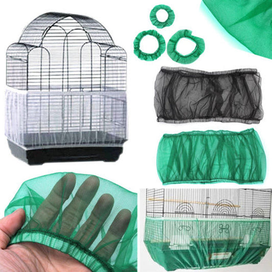 Mesh Bird Cage Cover – Dust-Proof, Breathable Protective Net for