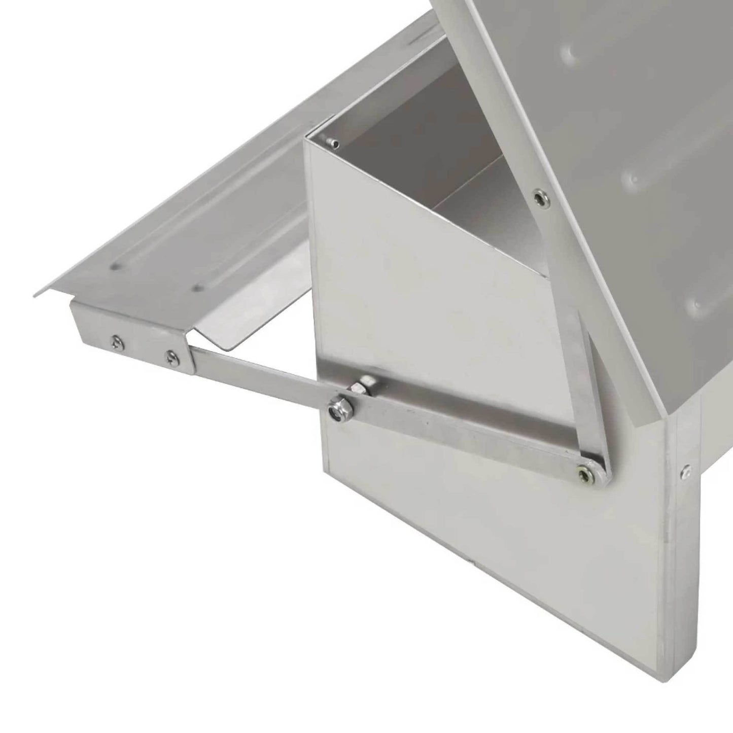 8L Automatic Chook Chicken Feeder Poultry Auto Treadle Aluminium Metal