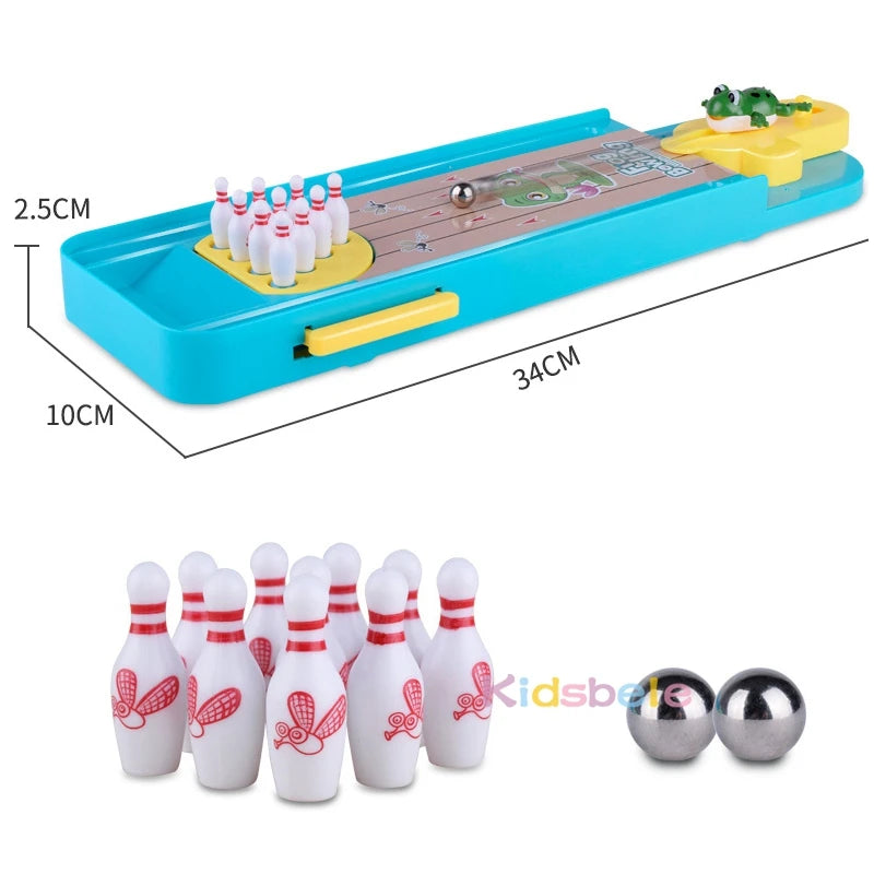 Mini Desktop Bowling Game Toy Funny Indoor Parent-Child Interactive