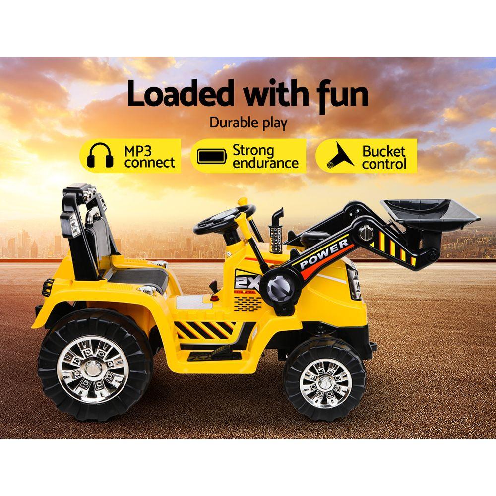Rigo Kids Electric Ride On Car Bulldozer Digger Loader Remote 6V