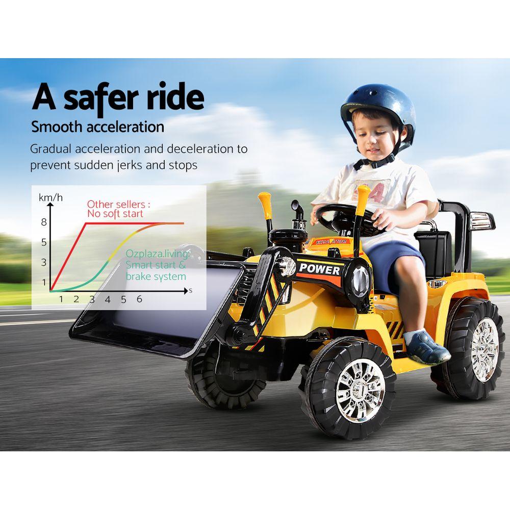 Rigo Kids Electric Ride On Car Bulldozer Digger Loader Remote 6V
