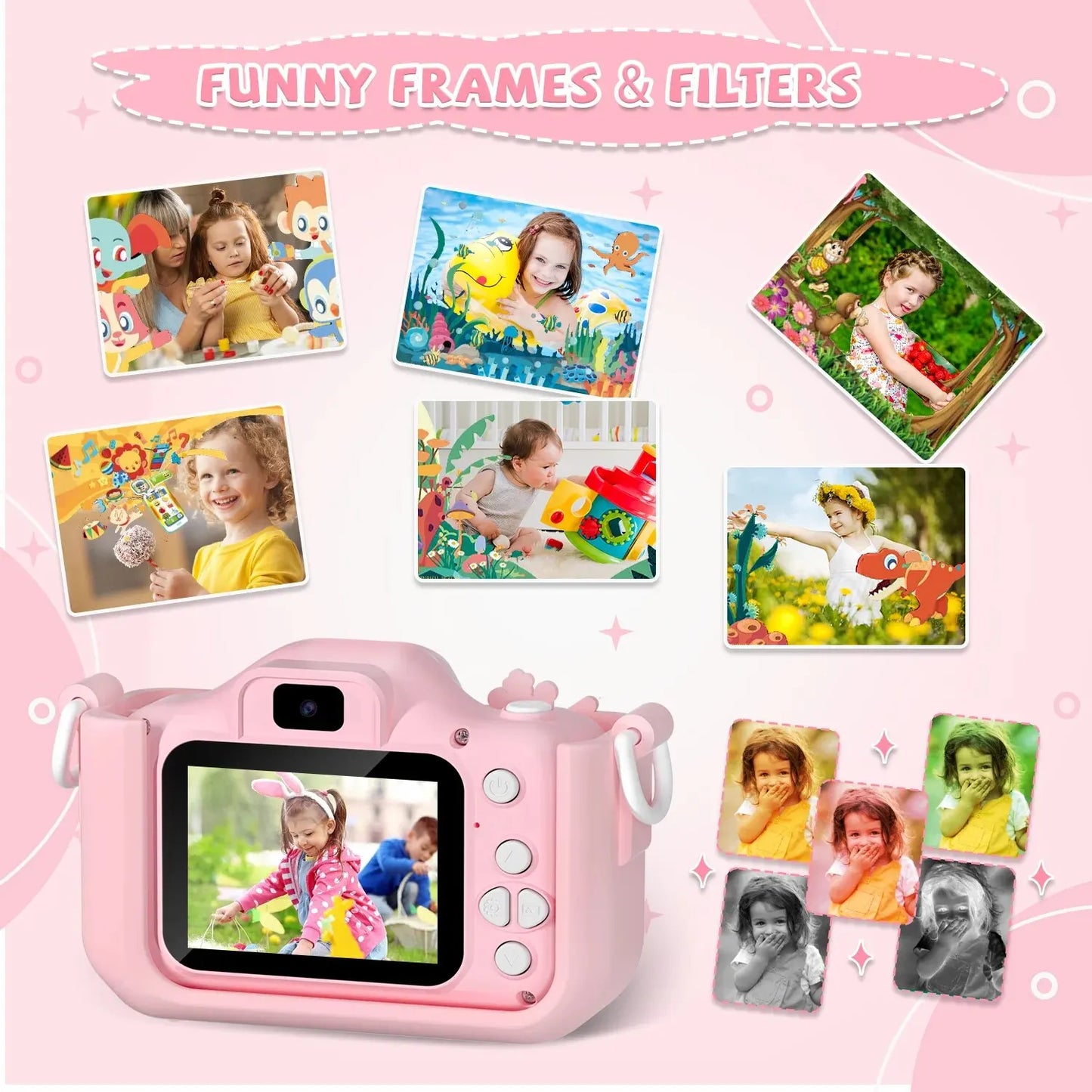 Children Camera 1080P HD Toddler Digital Video Camera 2.0-inch Kids