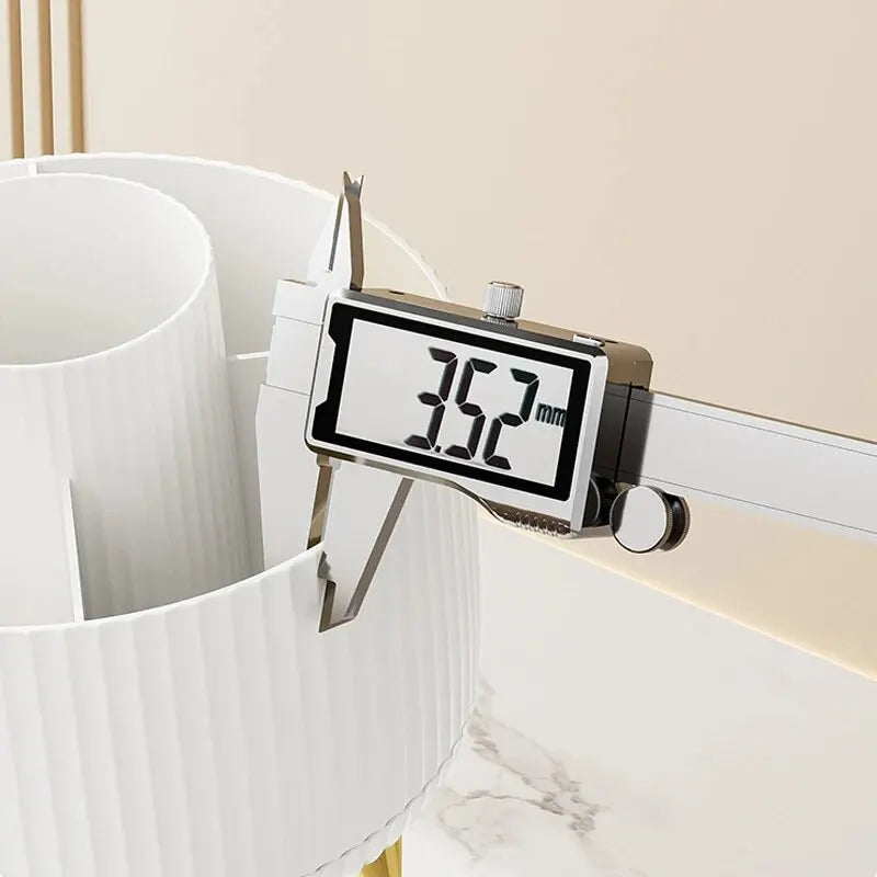 Rotating Makeup Brush Storage Container Mouth Red Shelf Household