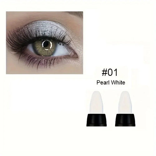 16 Colors Pearlescent Eyeliner, Color Glitter Waterproof Long-Lasting