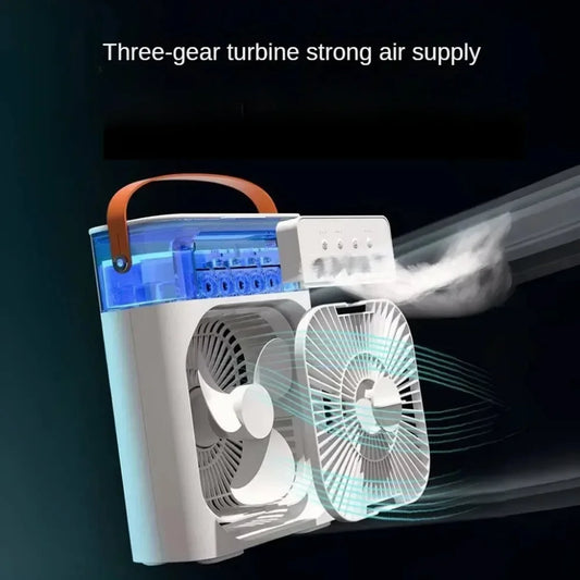 Summer Cooling Fan Desktop Humidifier New Five-hole Spray Fan USB