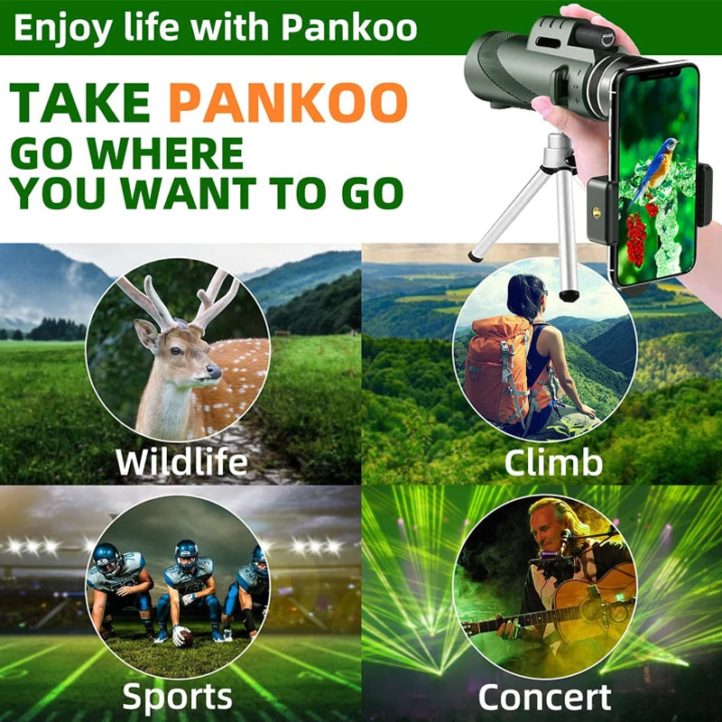 Portable Zoom HD 5000M Telescope Folding Long Distance Mini Powerful