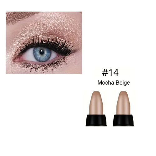 16 Colors Pearlescent Eyeliner, Color Glitter Waterproof Long-Lasting