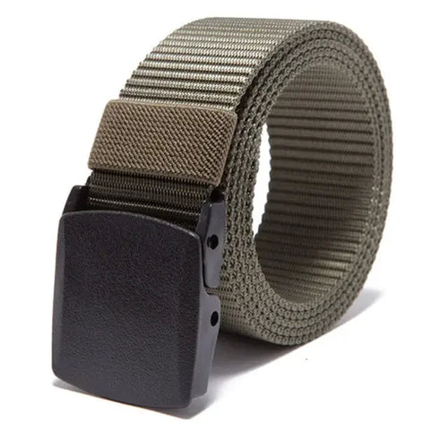 Automatic Buckle Nylon Belt, Fashionable MEN'S Canvas Outdoor Belt,