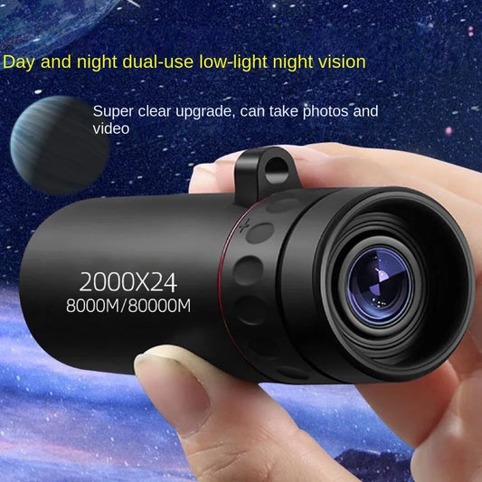 2000x24 HD Monocular Telescope Mini Portable Mobile Phone Telescope