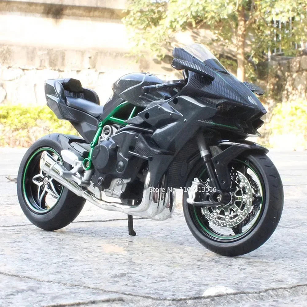1:12 S100RR Kawasaki Ninja H2R Motorcycles Models Cars Toys Alloy