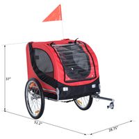 Livy’s Adventure Ride Trailer 🚲🐶 Foldable Pet Bike Carrier for Dogs & Cats