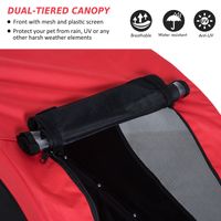 Livy’s Adventure Ride Trailer 🚲🐶 Foldable Pet Bike Carrier for Dogs & Cats