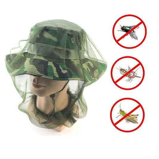 1pc Anti-mosquito Hood; Outdoor Fishing Anti-mosquito Head Net;