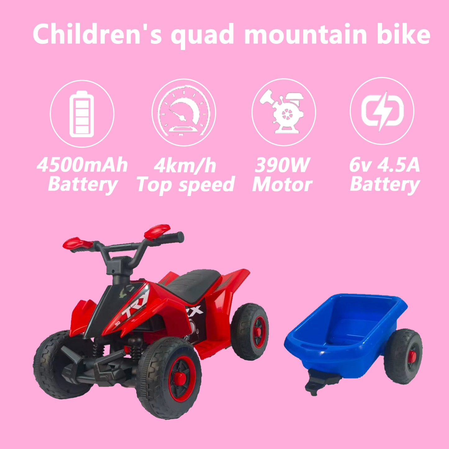 Ride On Toys For Toddlers 1.5-4 Years Old,   With Rear Bucket, Forward