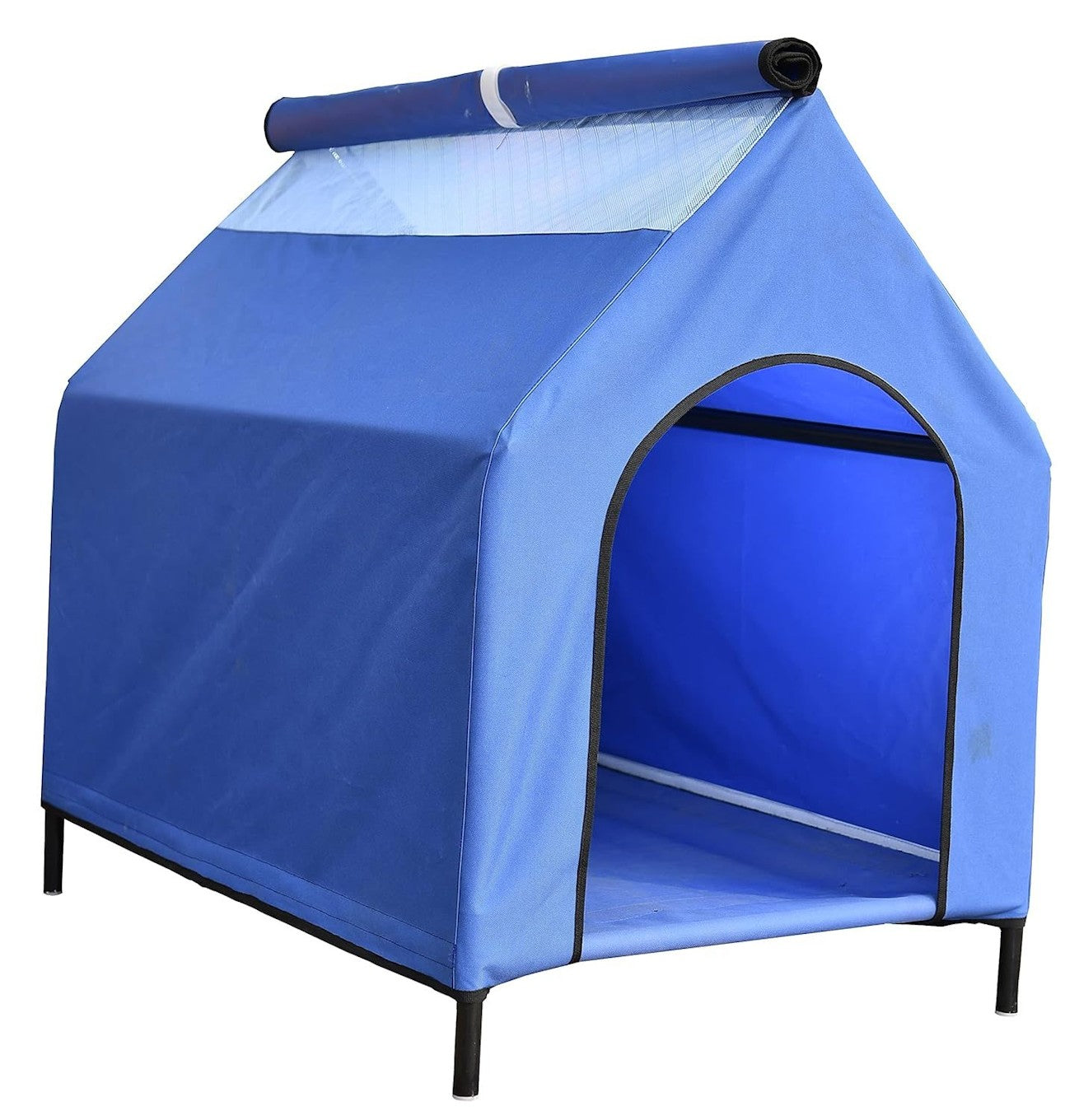 Elevated Portable Pet House -(Blue)
